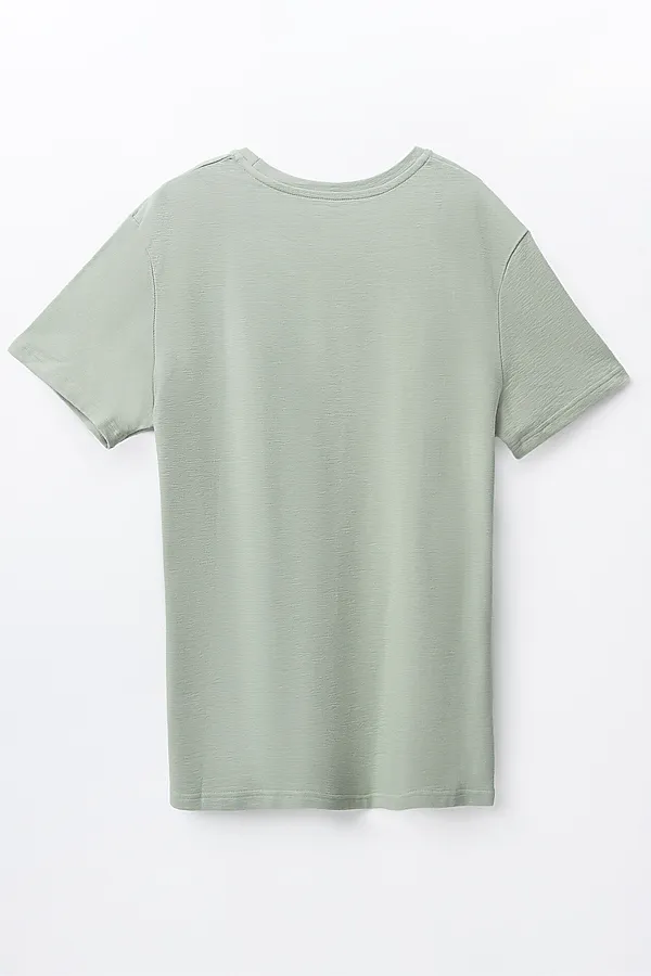 Футболка мужская MARK FORMELLE, канарский зеленый +печать - фото 2