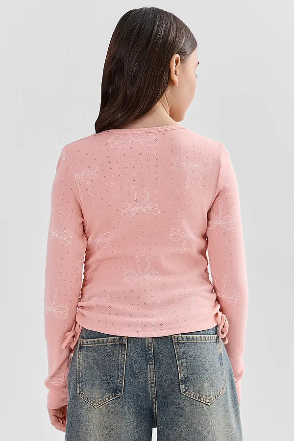 Джемпер для девочек MARK FORMELLE, бантики на розовом - фото 2