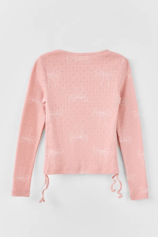 Джемпер для девочек MARK FORMELLE, бантики на розовом - фото 2