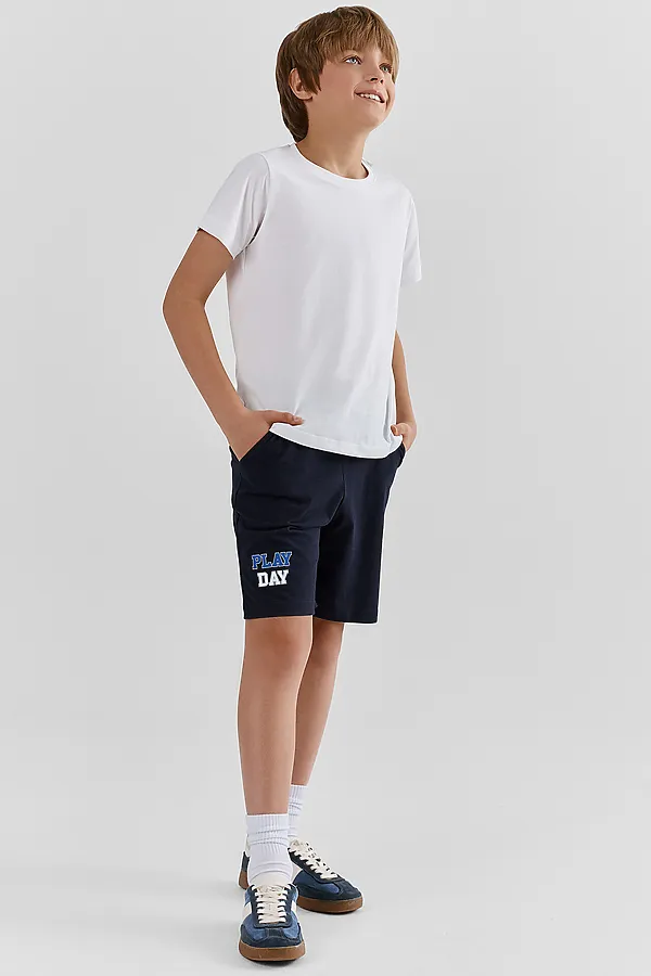 Шорты для мальчиков 2шт. MARK FORMELLE, неви +зеленый +печать1 - фото 2