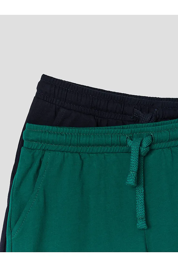 Шорты для мальчиков 2шт. MARK FORMELLE, неви +зеленый +печать1 - фото 2