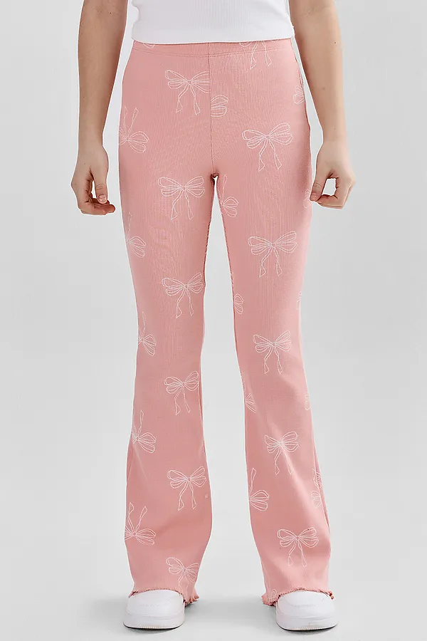 Леггинсы для девочек MARK FORMELLE, бантики на розовом - фото 2