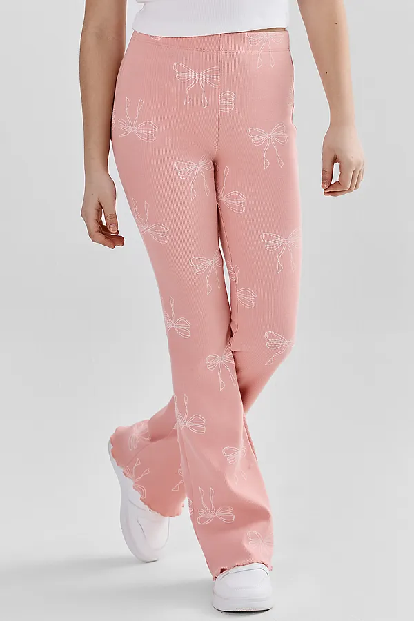 Леггинсы для девочек MARK FORMELLE, бантики на розовом - фото 2