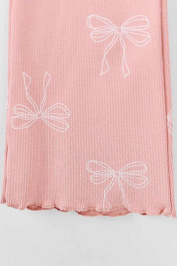 Леггинсы для девочек MARK FORMELLE, бантики на розовом - фото 2