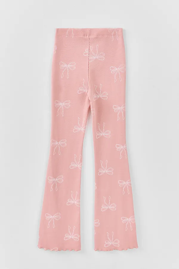 Леггинсы для девочек MARK FORMELLE, бантики на розовом - фото 2