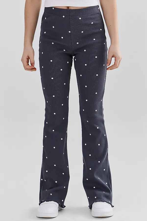 Леггинсы для девочек MARK FORMELLE, горошек на графитовом - фото 2