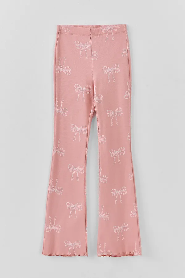 Леггинсы для девочек MARK FORMELLE, бантики на розовом - фото 2