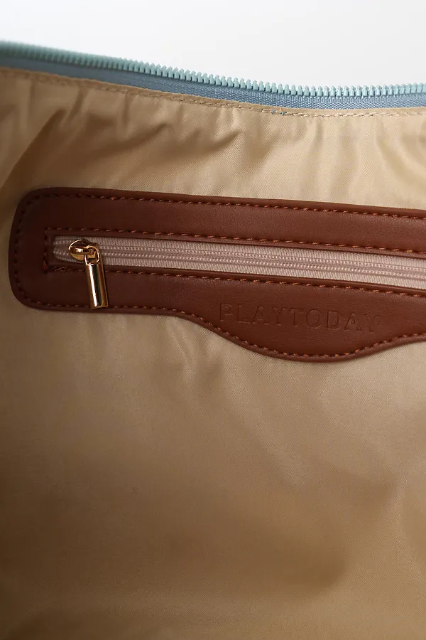 Сумка женская PLAYTODAY, голубой,коричневый - фото 2