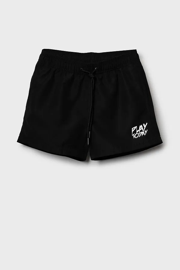 Шорты текстильные плавательные для мальчиков PLAYTODAY, черный - фото 2