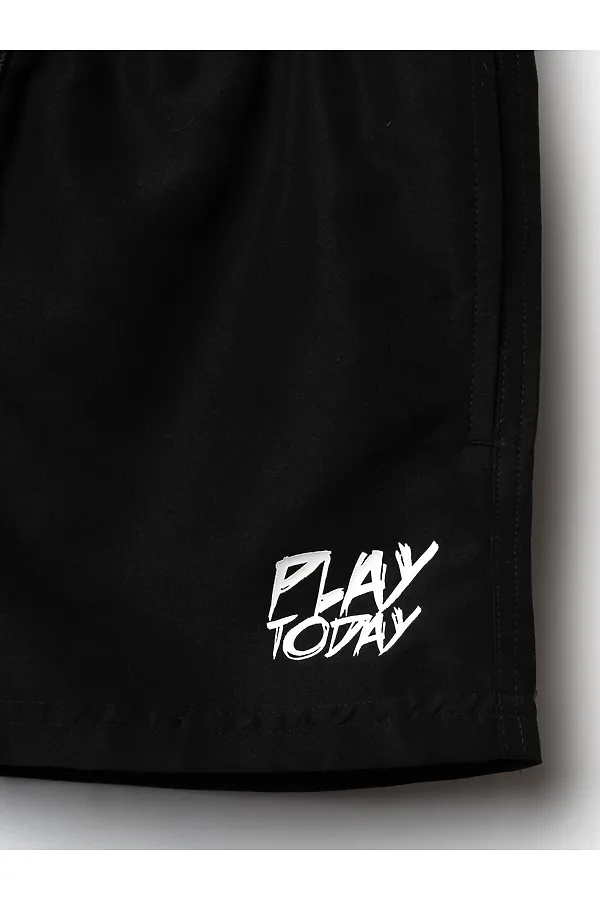 Шорты текстильные плавательные для мальчиков PLAYTODAY, черный - фото 2