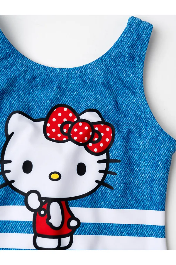 Купальник трикотажный для девочек PLAYTODAY, белый - фото 2