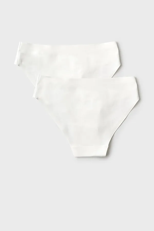 Трусы трикотажные для девочек, 2 шт в комплекте PLAYTODAY, белый - фото 2