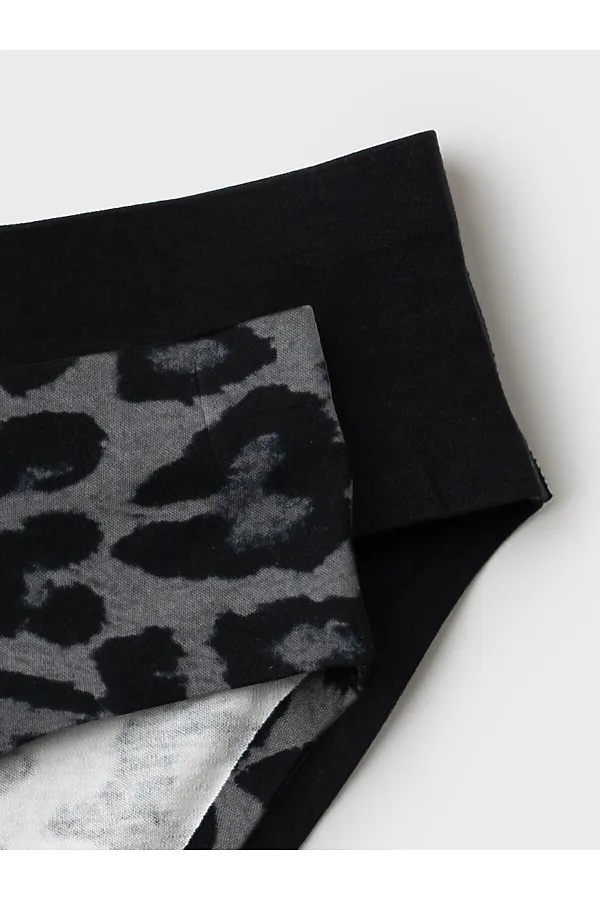 Трусы трикотажные для девочек, 2 шт в комплекте PLAYTODAY, черный,серый - фото 2