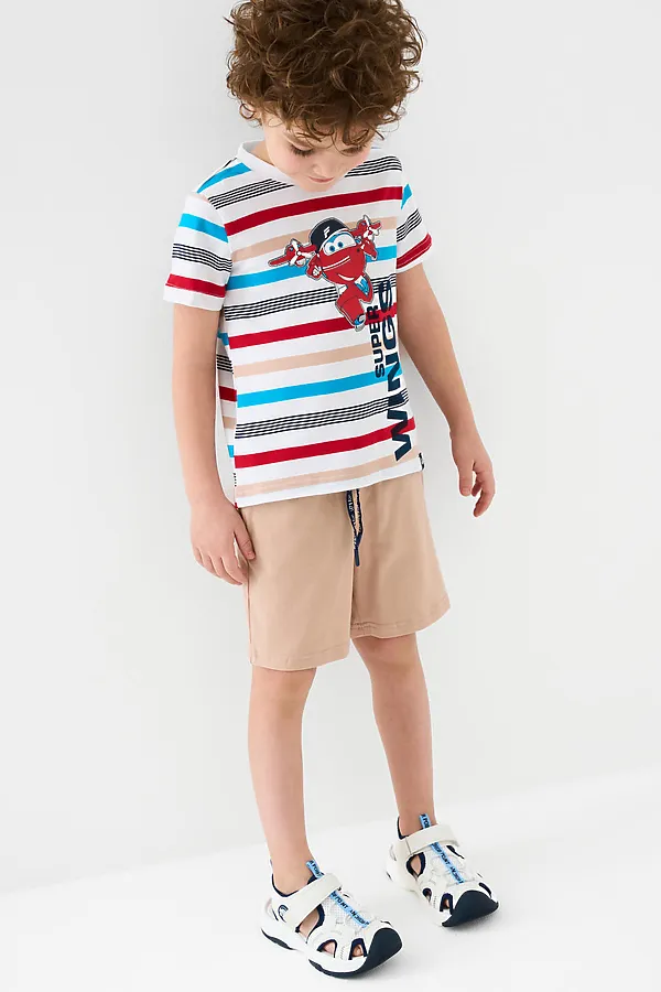 Сандалии для мальчиков PLAYTODAY, белый,тёмно-синий - фото 2