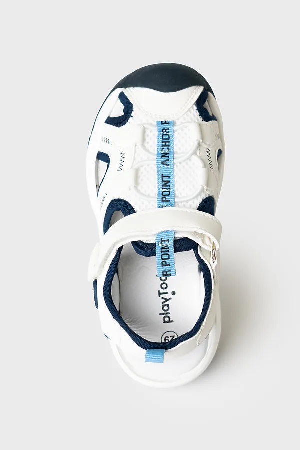 Сандалии для мальчиков PLAYTODAY, белый,тёмно-синий - фото 2