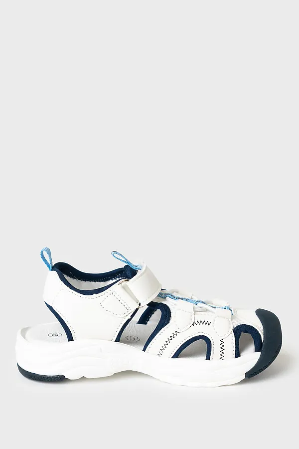 Сандалии для мальчиков PLAYTODAY, белый,тёмно-синий - фото 2