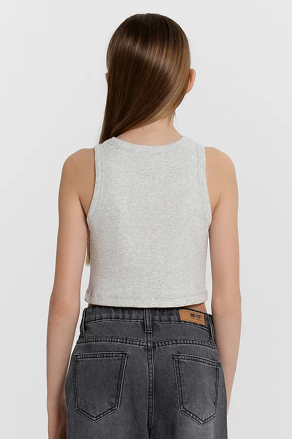 Топ для девочек MARK FORMELLE, серый меланж 4306-а - фото 2