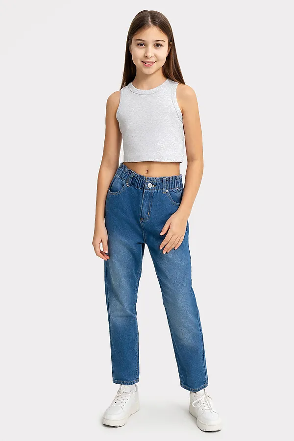 Топ для девочек MARK FORMELLE, серый меланж 4306-а - фото 2