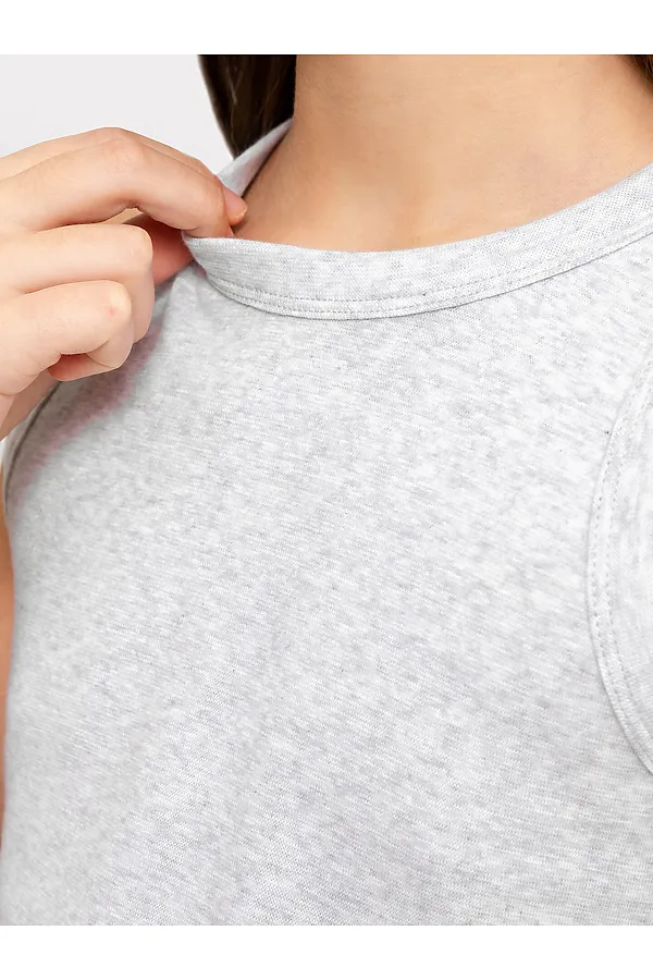 Топ для девочек MARK FORMELLE, серый меланж 4306-а - фото 2