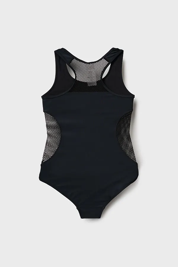 Купальник трикотажный для девочек PLAYTODAY, черный - фото 2