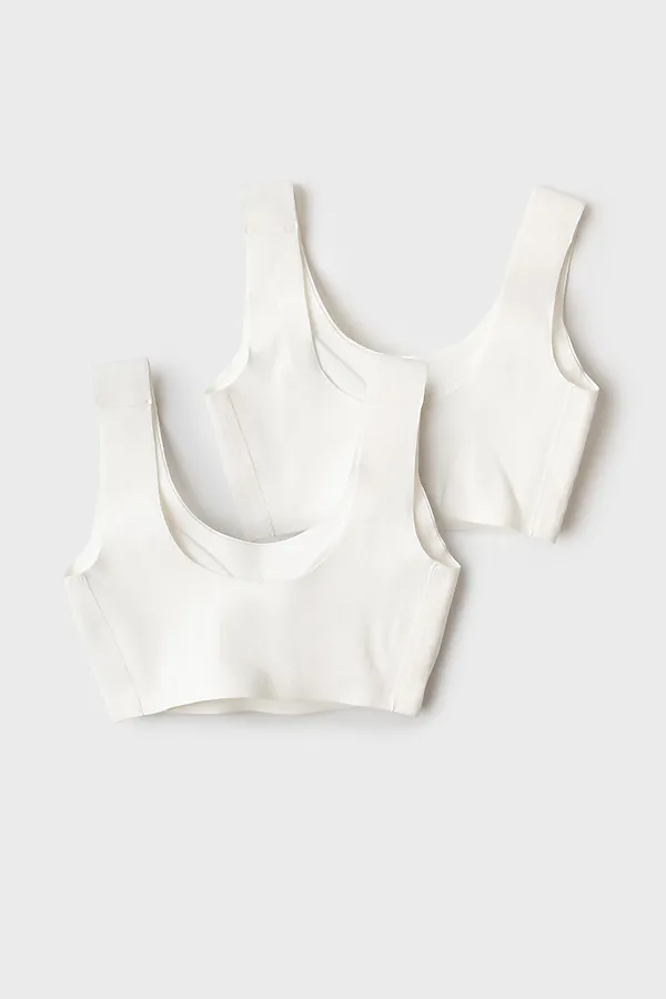 Топ (бра) трикотажный для девочек, 2 шт в комплекте PLAYTODAY, белый - фото 2