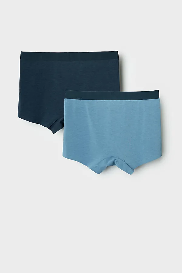 Трусы трикотажные для мужчин - боксеры, 2 шт в комплекте PLAYTODAY, серо-синий,тёмно-синий - фото 2