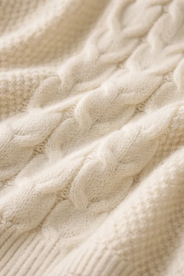 Джемпер Cable Knit арт. 2026 НАТАЛИ, молочный - фото 2