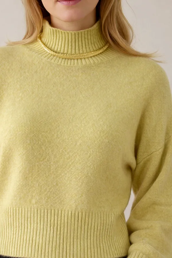 Джемпер relaxed fit арт. 1896-1 НАТАЛИ, горчичный - фото 2