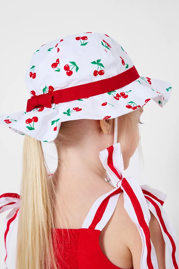 Панама текстильная для девочек PLAYTODAY, разноцветный - фото 2