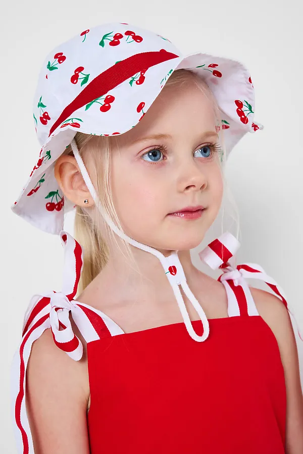 Панама текстильная для девочек PLAYTODAY, разноцветный - фото 2