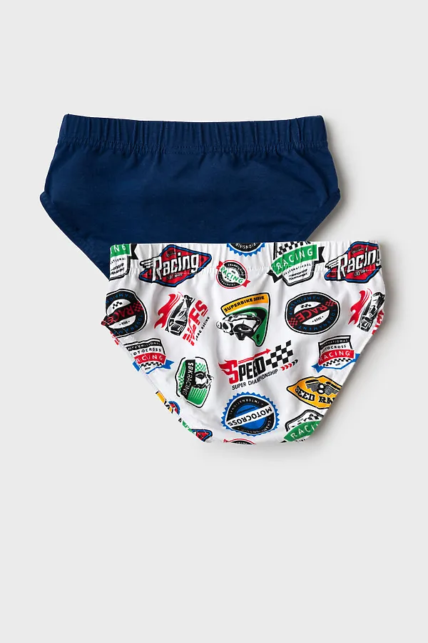 Трусы трикотажные для мальчиков - брифы, 2 шт в комплекте PLAYTODAY, разноцветный - фото 2