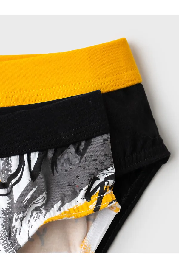 Трусы трикотажные для мальчиков - брифы, 2 шт в комплекте PLAYTODAY, разноцветный - фото 2