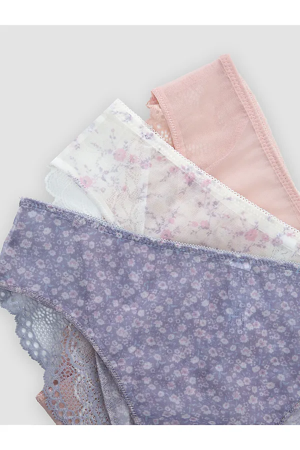 Трусы женские (3шт.) MARK FORMELLE, цветы на св.молочном - фото 2