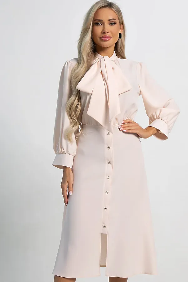 Платье Берта LADY TAIGA, бежевое - фото 2