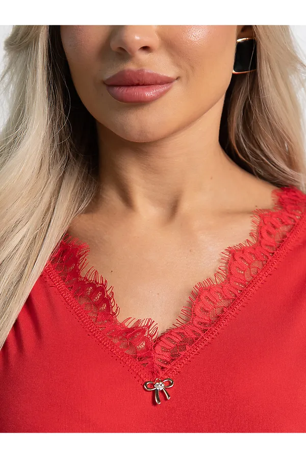 Блуза Новелла LADY TAIGA, красная - фото 2