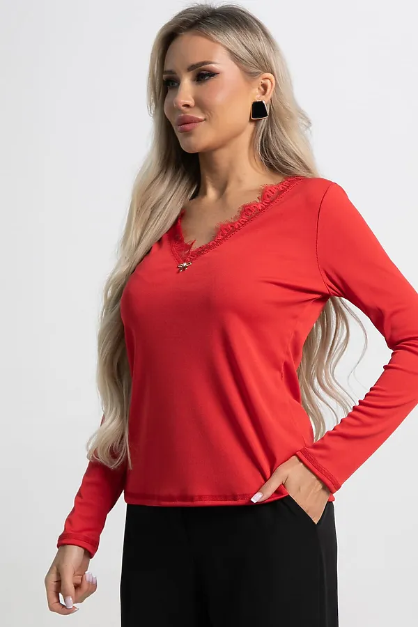 Блуза Новелла LADY TAIGA, красная - фото 2