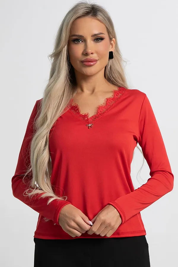 Блуза Новелла LADY TAIGA, красная - фото 2