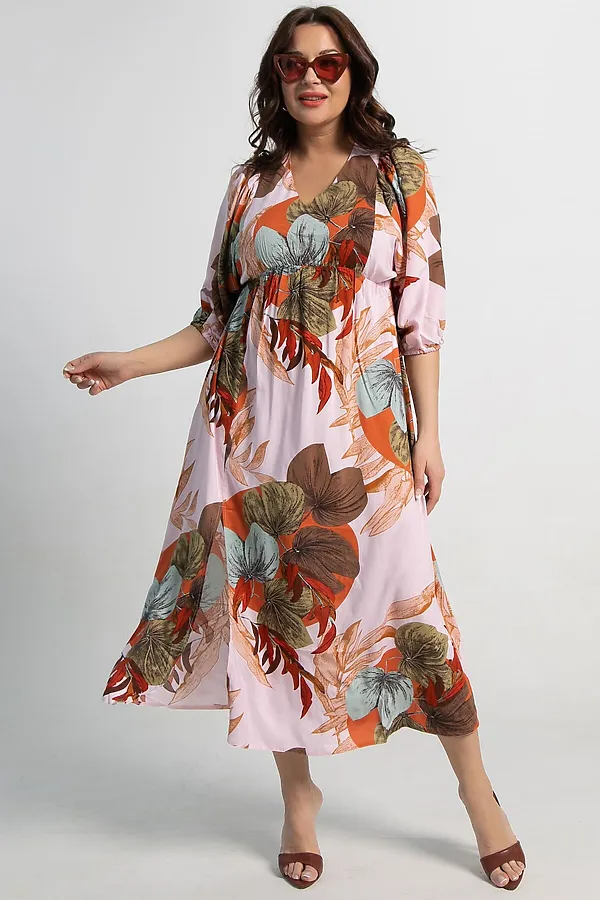 Платье Неповторимая LADY TAIGA, бежевое - фото 2