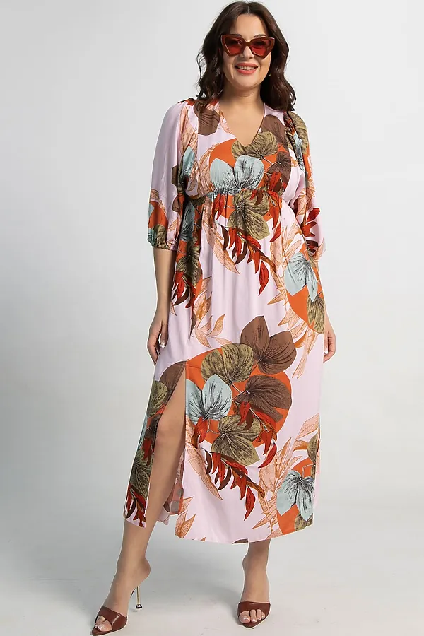 Платье Неповторимая LADY TAIGA, бежевое - фото 2