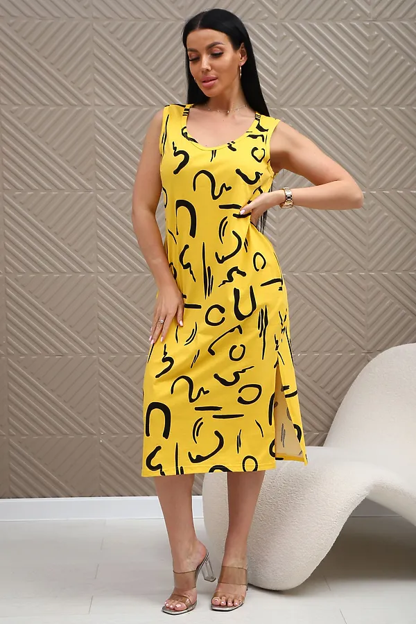 Сарафан 373т НАТАЛИ, желтый - фото 2