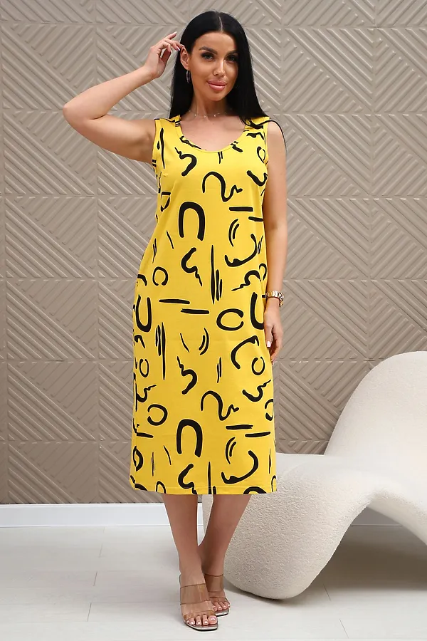 Сарафан 373т НАТАЛИ, желтый - фото 2