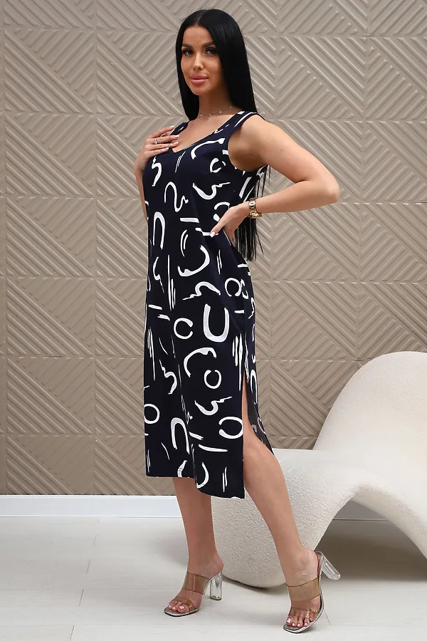 Сарафан 373т НАТАЛИ, темно-синий - фото 2