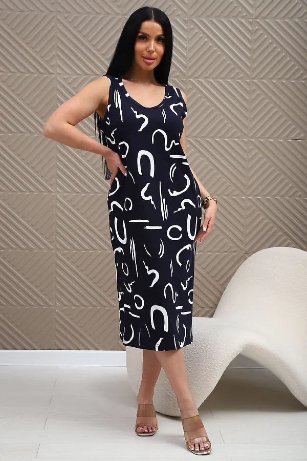 Сарафан 373т НАТАЛИ, темно-синий - фото 2