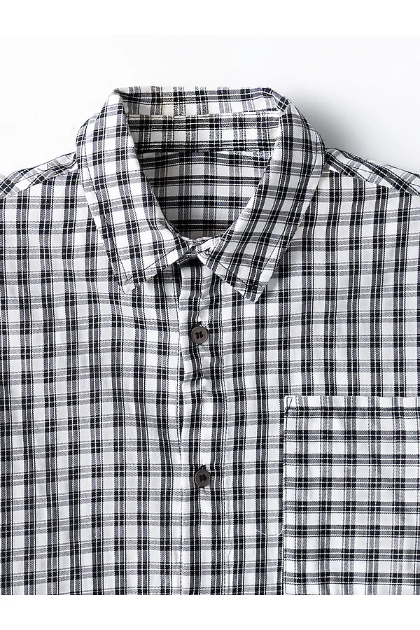 Рубашка для мальчиков MARK FORMELLE, черно -белая клетка - фото 2