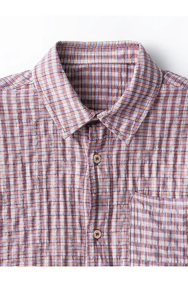 Рубашка для мальчиков MARK FORMELLE, красно -голубая клетка - фото 2