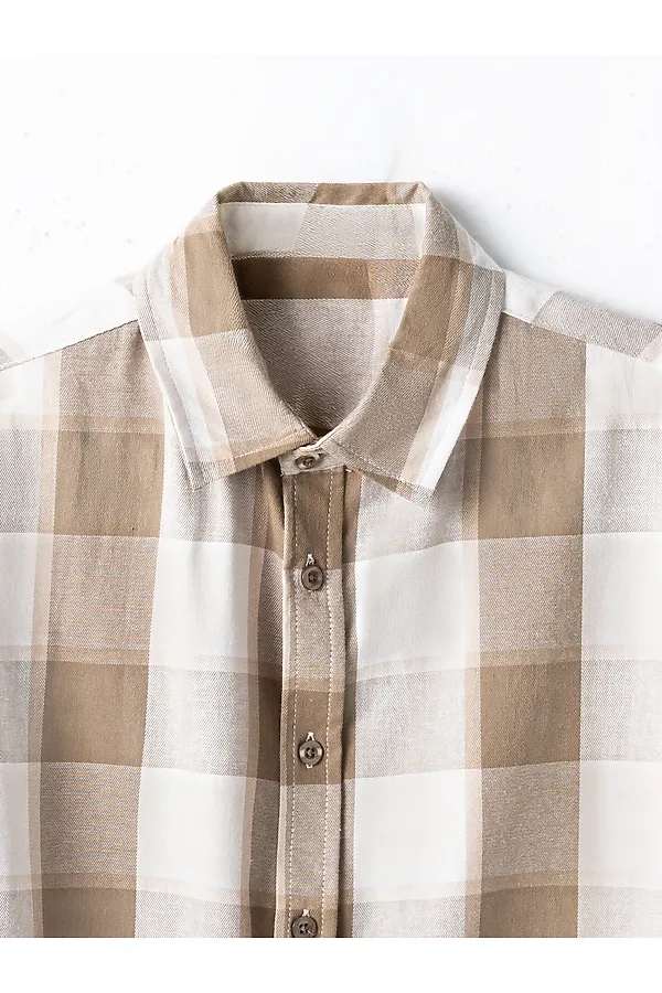 Рубашка для мальчиков MARK FORMELLE, коричневая клетка - фото 2