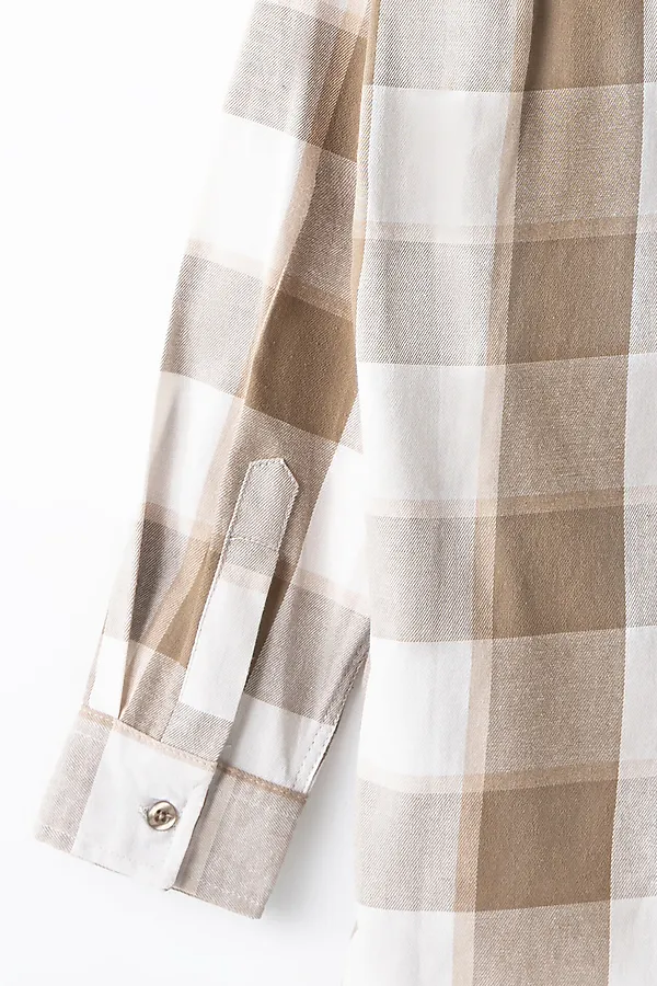 Рубашка для мальчиков MARK FORMELLE, коричневая клетка - фото 2