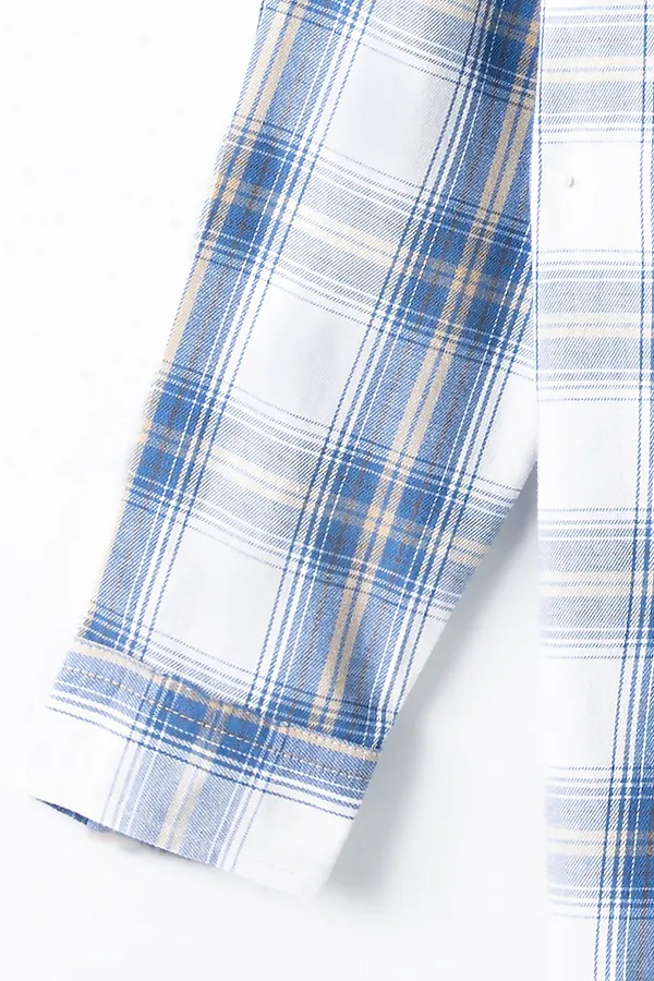 Рубашка для мальчиков MARK FORMELLE, синяя клетка - фото 2