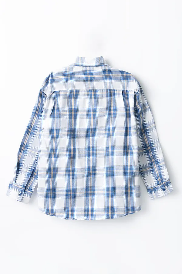 Рубашка для мальчиков MARK FORMELLE, синяя клетка - фото 2