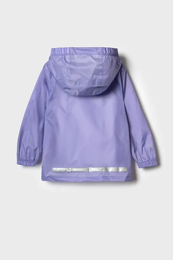 Куртка водонепроницаемая с полиуретановым покрытием для девочек PLAYTODAY, сиреневый - фото 2